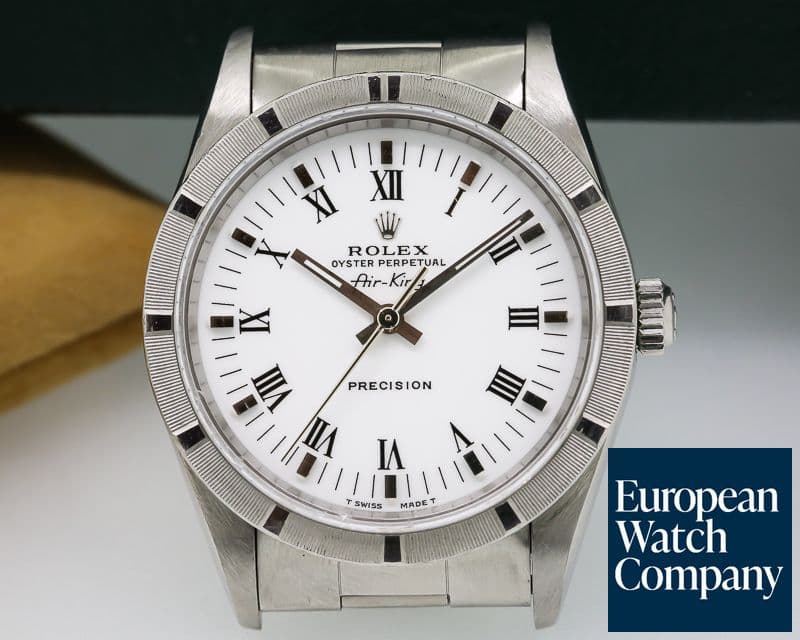 Image of Rolex Air King Precision Engine Bezel Roman Dial SS