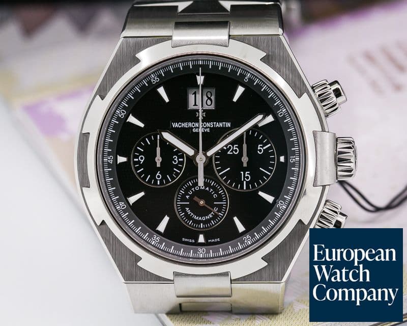 Image of Vacheron Constantin Overseas Chronograph Black Dial SS / SS *UNWORN*