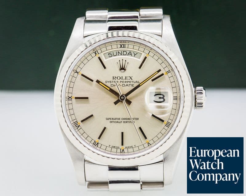 Image of Rolex Day-Date President Stick Dial 18K WG / Bracelet