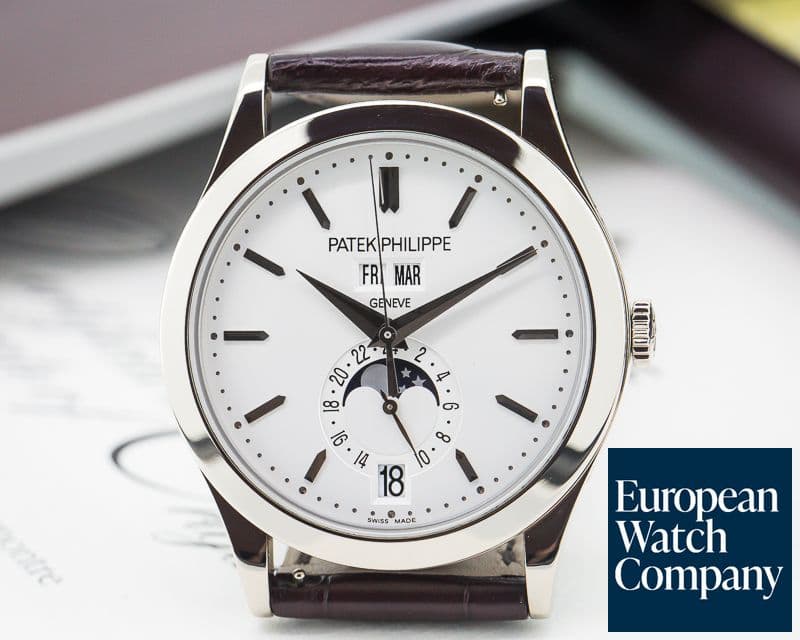 Image of Patek Philippe Annual Calendar Silver Dial 18K White Gold 