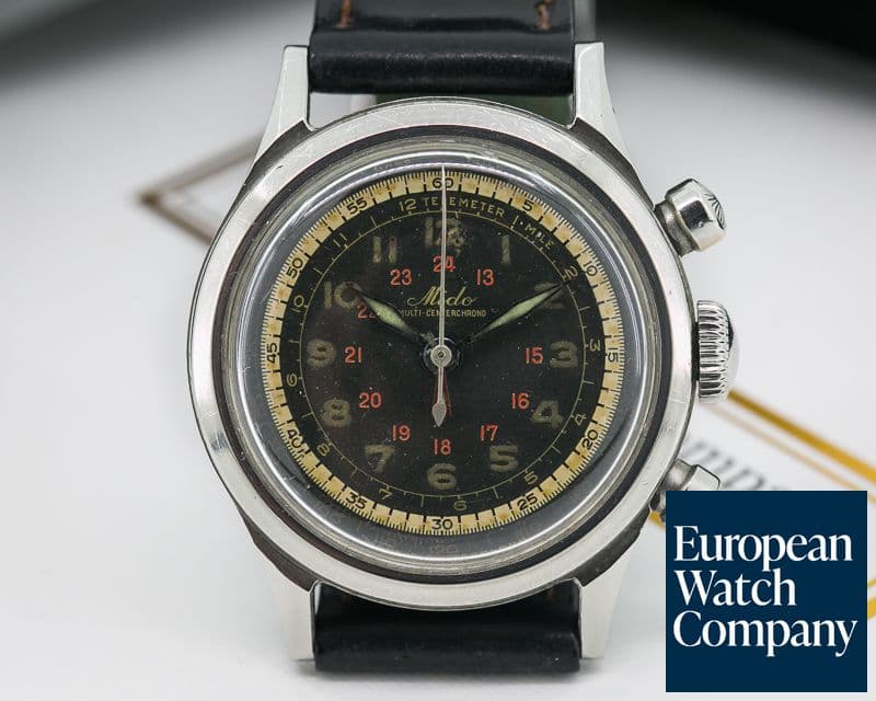 Image of Mido Vintage Multi-Centerchrono Circa 1940s SS