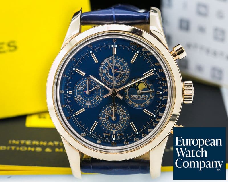Image of Breitling Transocean Chronograph QP Limited Edition 18K / Leather
