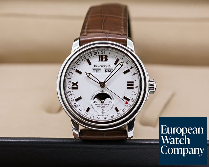 Image of Blancpain Triple Date Moon White Dial