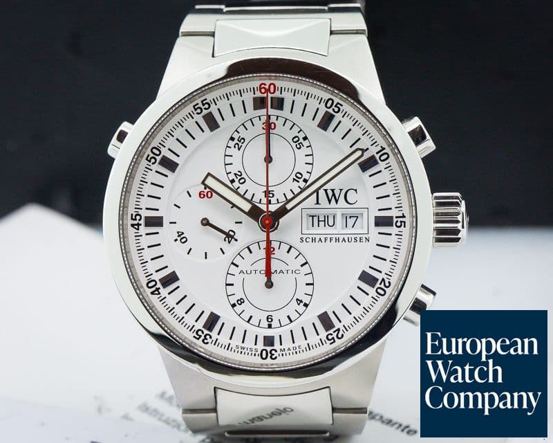 Image of IWC GST Split Second Chronograph SS White Dial 