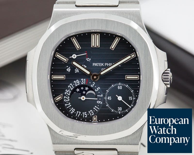 Image of Patek Philippe Jumbo Nautilus Moonphase Power Reserve SS