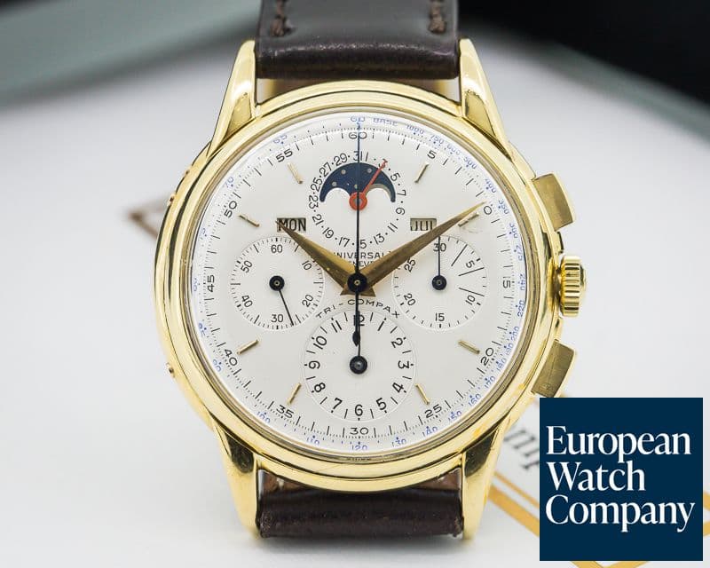 Image of Universal Geneve Tri-Compax 18K Yellow Gold / Silver Dial 36MM