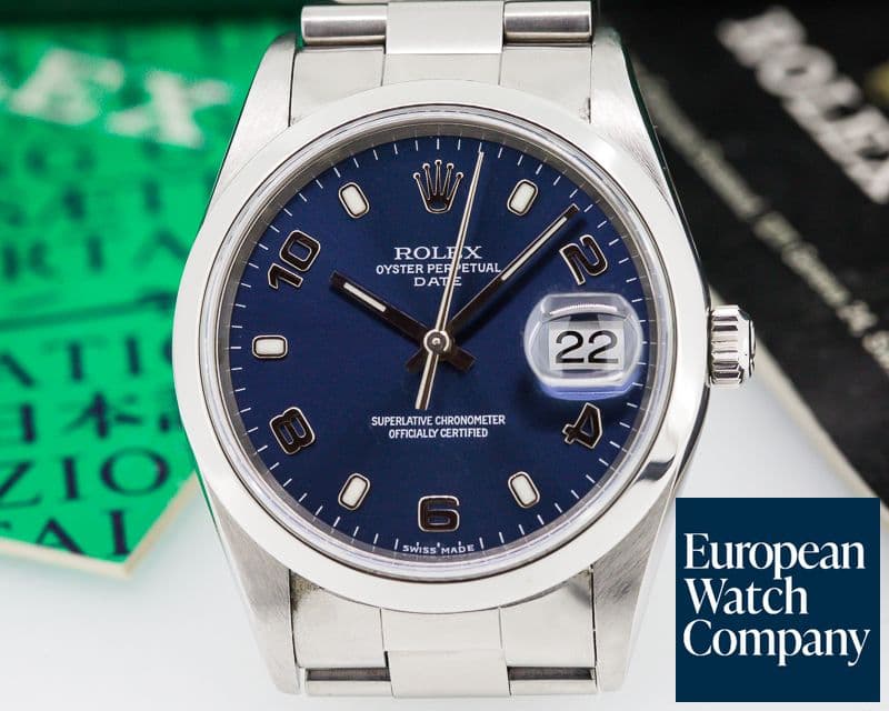 Image of Rolex Oyster Perpetual Date Blue Dial SS