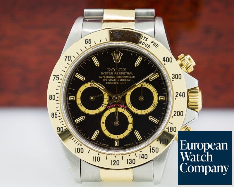 Image of Rolex Daytona Cosmograph SS / 18K Yellow Gold Black Dial