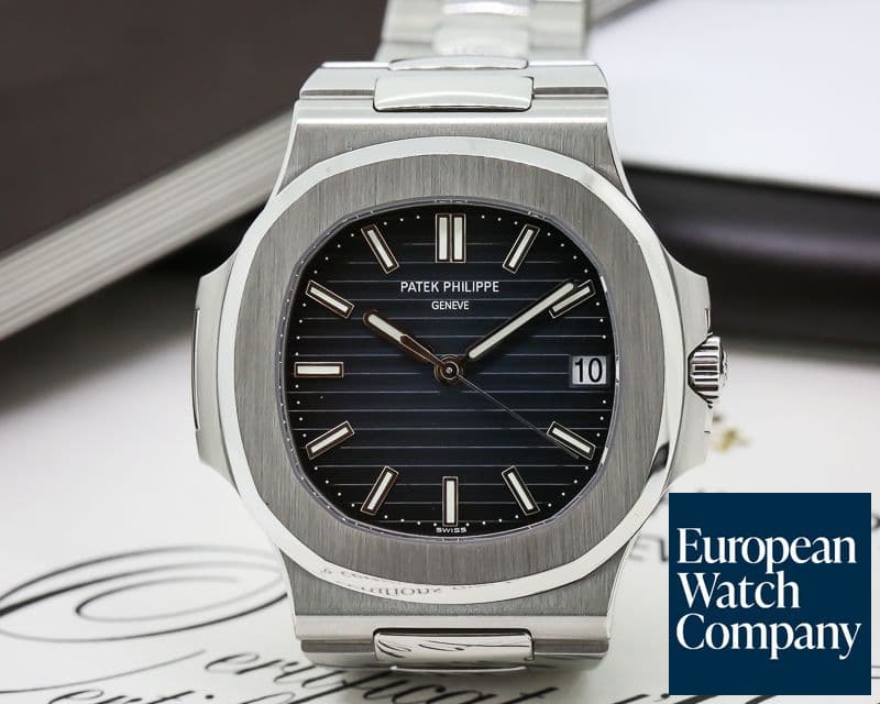 Image of Patek Philippe Jumbo Nautilus Blue Dial SS 