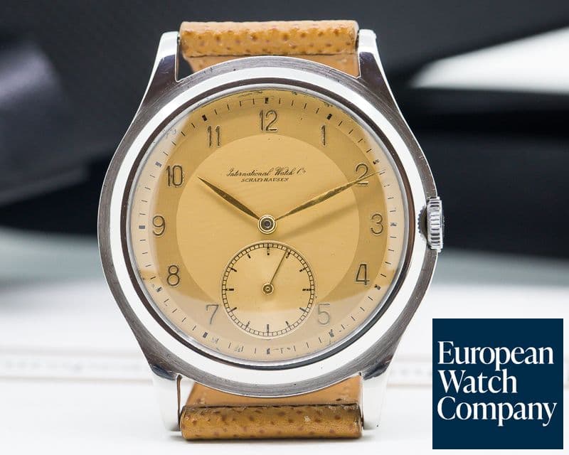 Image of IWC Vintage Caliber 83 RARE Two-Tone Pink Dial SS