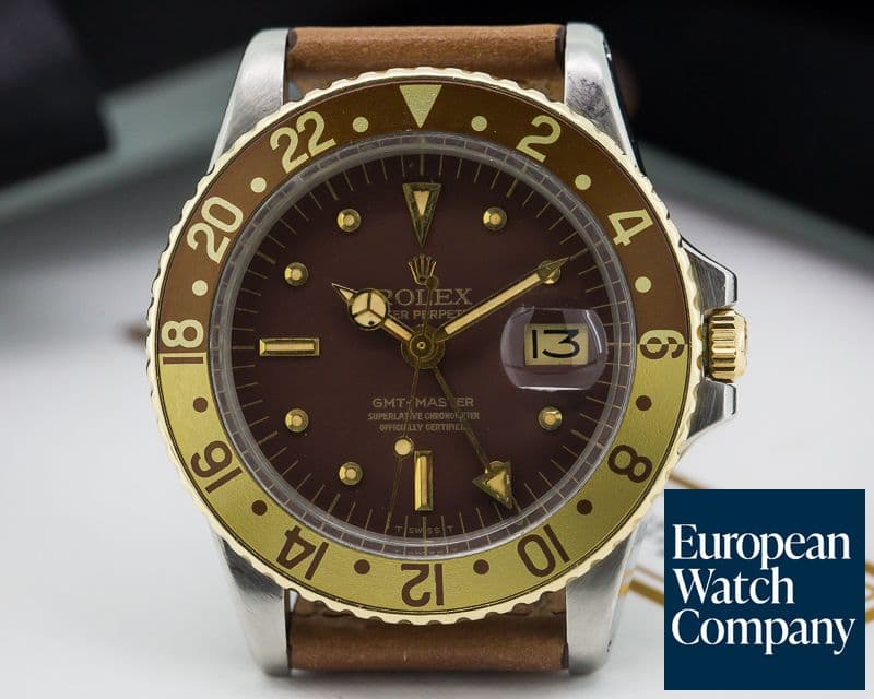 Image of Rolex GMT Master Brown Nipple Dial "Root Beer" Bezel