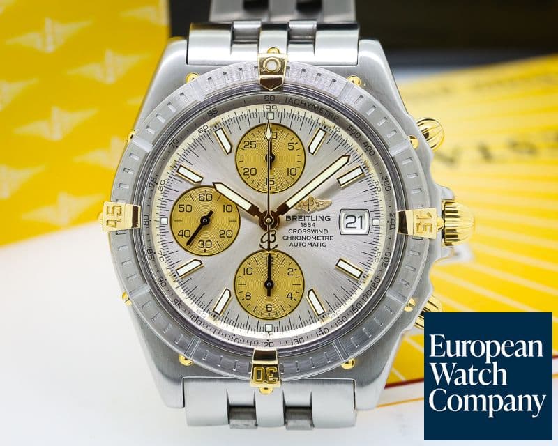 Image of Breitling Crosswind SS / 18K Silver Dial