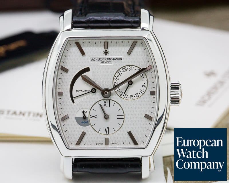 Image of Vacheron Constantin Malte Tonneau Dual Time 18K White Gold / Deployment