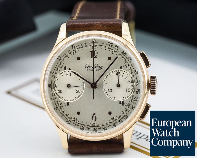Image of Breitling Vintage Premier Chronograph 18K Rose Gold