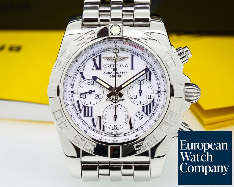 Image of Breitling Chronomat 44 B01 White Dial SS / SS 
