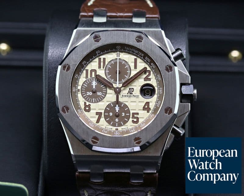 Image of Audemars Piguet Royal Oak Offshore SAFARI SS / Alligator