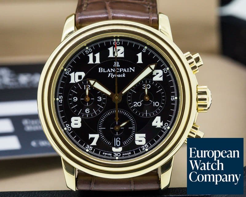 Image of Blancpain Leman Flyback Chronograph 18K Yellow Gold