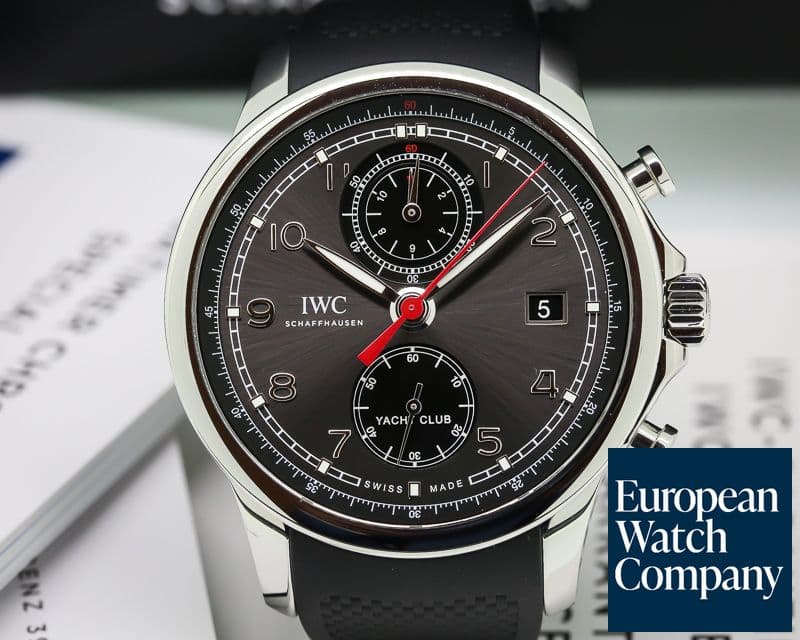 Image of IWC IWC Portuguese Yacht Club Flyback Grey Dial 43.5mm SS / Rubber
