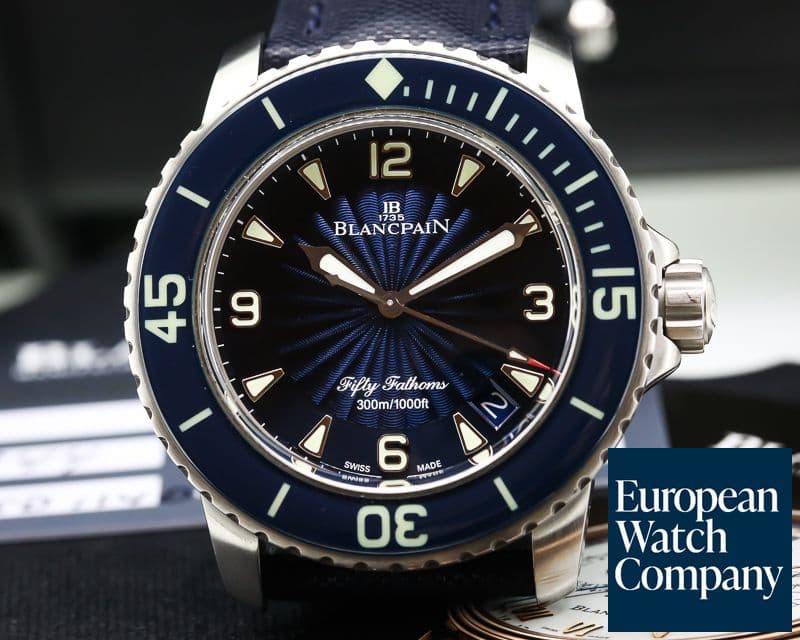 Image of Blancpain Fifty Fathoms SS / Blue Dial
