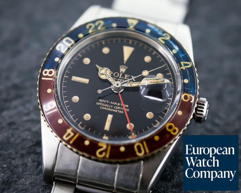 Image of Rolex Vintage GMT Master Original Bakelight Bezel SS 