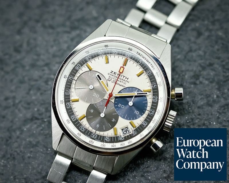 Image of Zenith A386 Vintage El Primero Tri-Color RARE SS / GF Bracelet