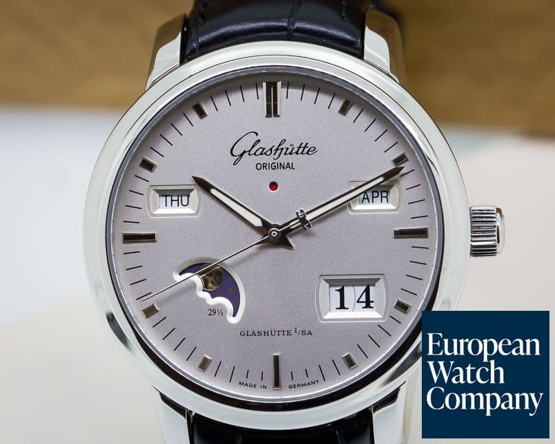 Image of Glashutte Original Senator Perpetual Steel
Silver Dial