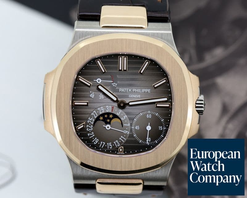 Image of Patek Philippe Jumbo Nautilus 18K White / Rose Gold 