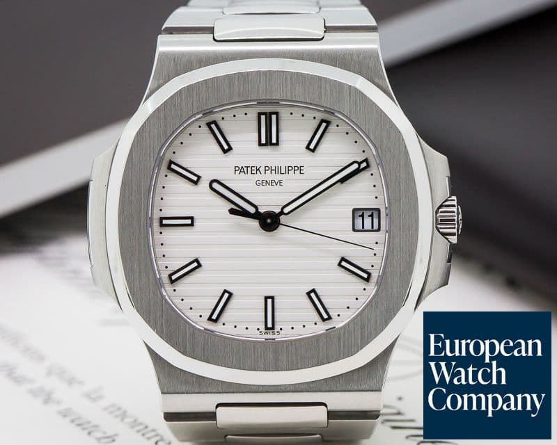 Image of Patek Philippe Jumbo Nautilus White Dial SS / SS 