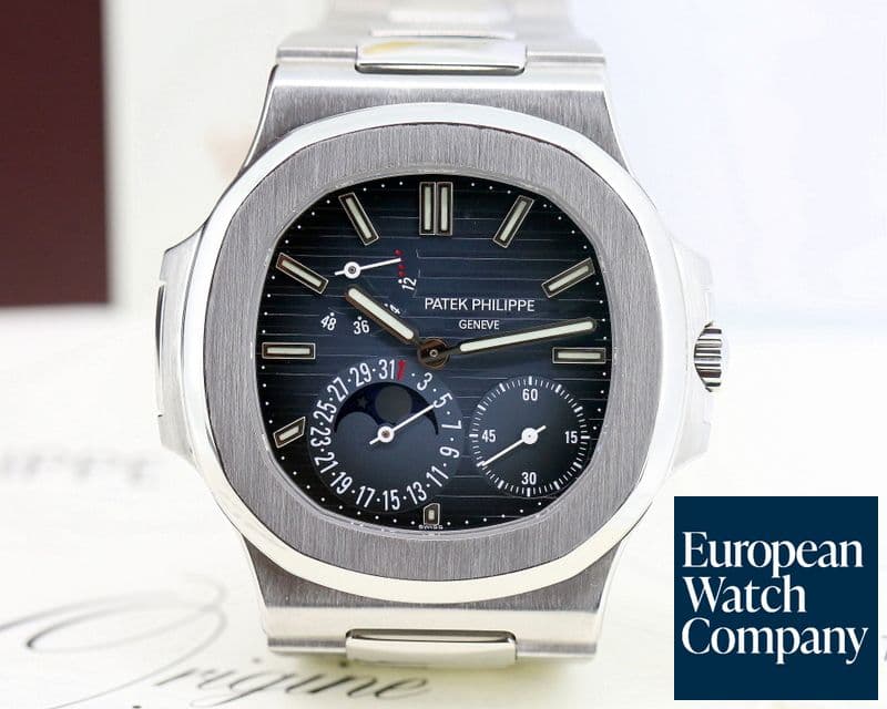 Image of Patek Philippe Jumbo Nautilus Moonphase Power Reserve SS