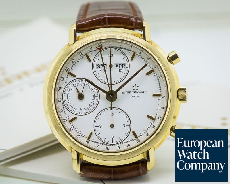 Image of Eterna  Triple Date Calendar Chronograph 18K Yellow Gold
