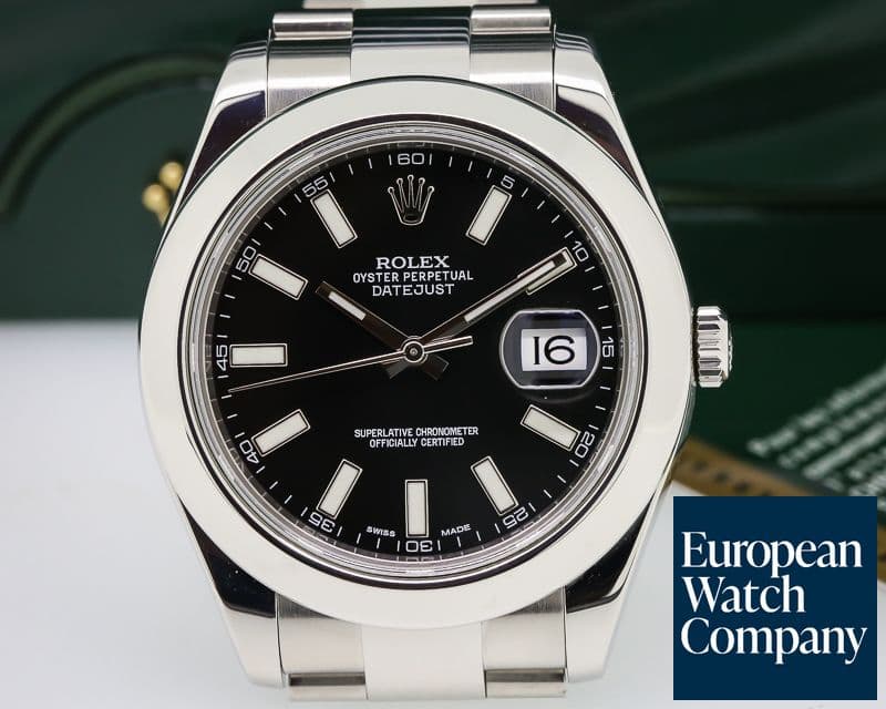 Image of Rolex Datejust II SS Black Dial 