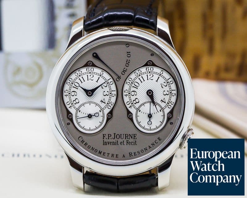 Image of F. P. Journe Chronometre Resonance
Platinum Silver Dial 40MM