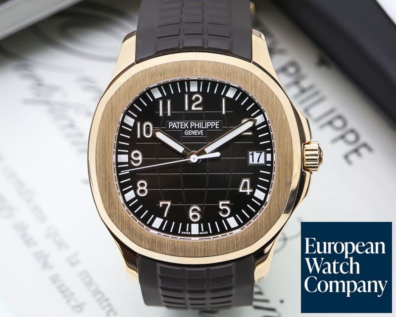 Image of Patek Philippe Aquanaut 18K Rose Gold / Brown Dial