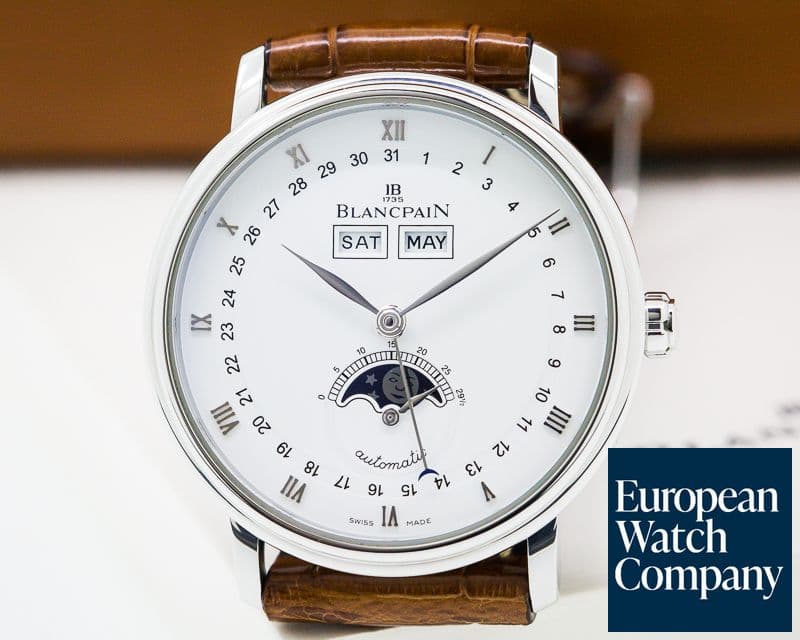 Image of Blancpain Villeret Complete Calendar Moon SS 
