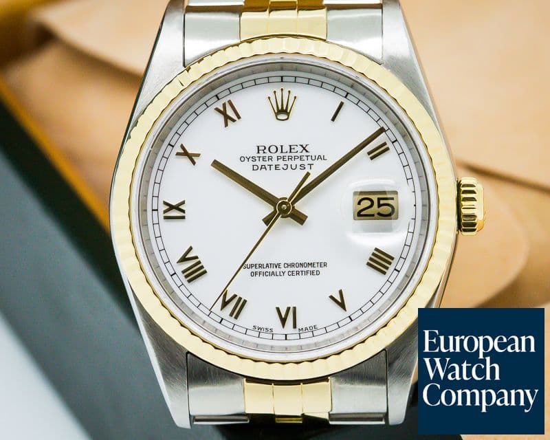 Image of Rolex Datejust White Dial Oyster 18K / SS
