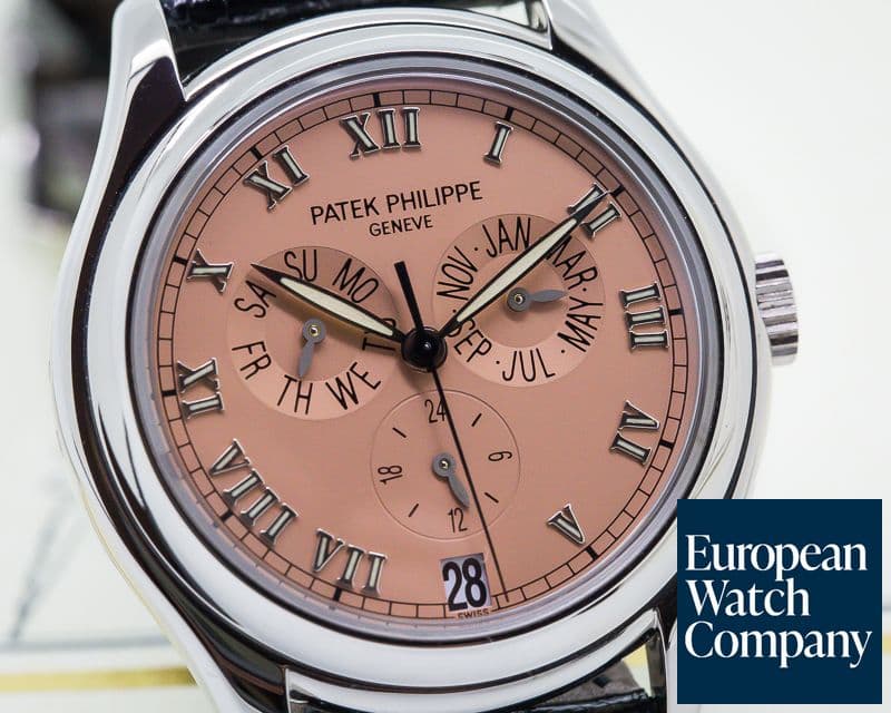 Image of Patek Philippe Annual Calendar 18K White Gold Rose Dial 