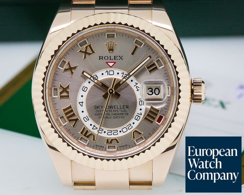 Image of Rolex Sky Dweller Everose 18K Rose Gold / Rose Gold Bracelet