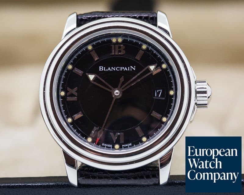 Image of Blancpain Ladies Leman Ultra Slim SS Black Dial Automatic