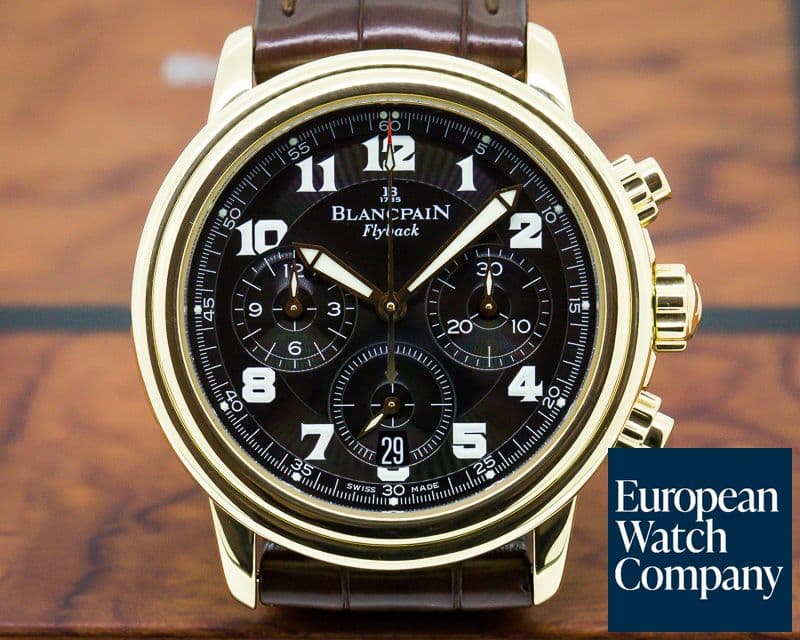 Image of Blancpain Leman Flyback Chronograph 18K Yellow Gold