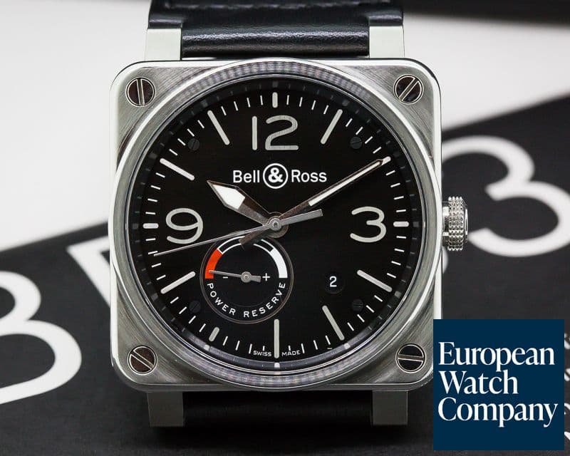 Image of Bell & Ross Aviation BR 03 Power Reserve SS / Leather