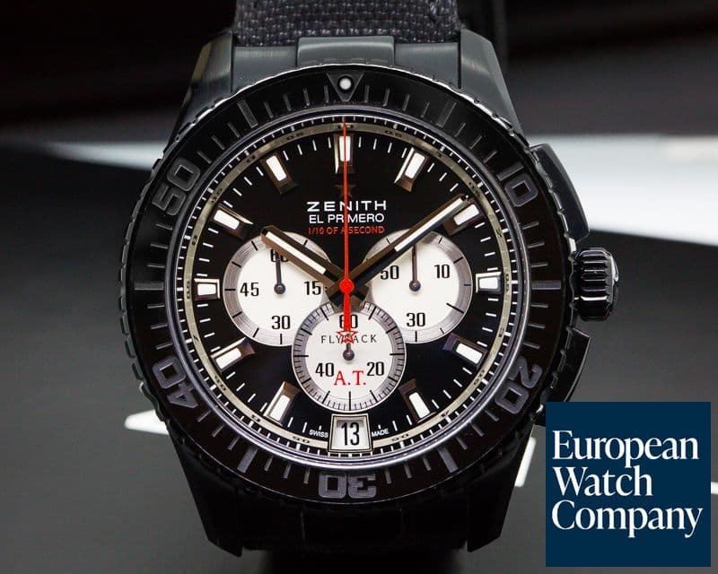 Image of Zenith El Primero Flyback Chronograph Striking Tenth Black Alchron