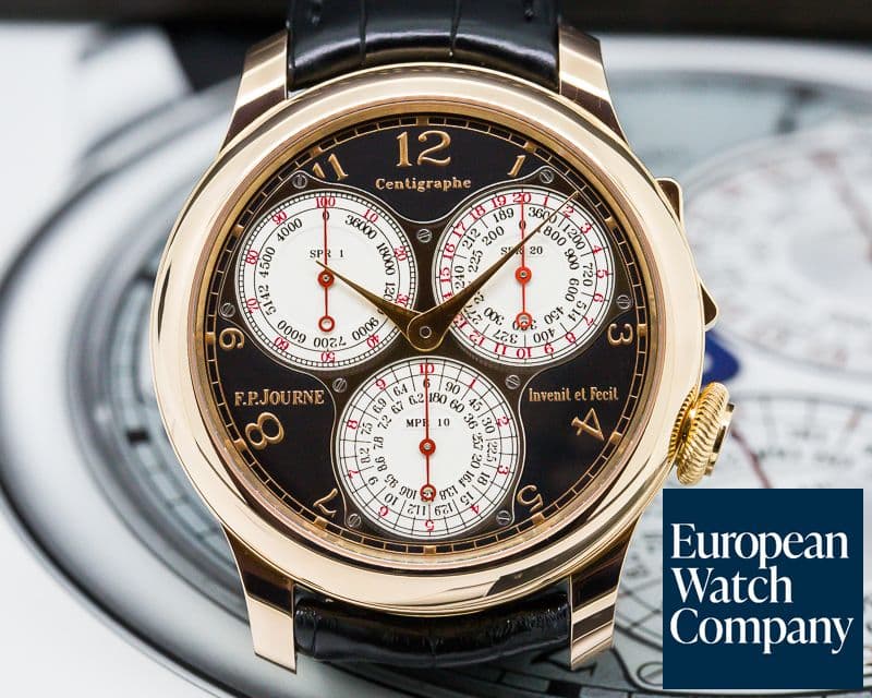 Image of F. P. Journe Centigraphe Souverain BOUTIQUE EDITION 18K Rose Gold / Black Dial