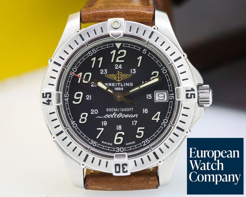 Image of Breitling ColtOcean Quartz Black Dial SS 
