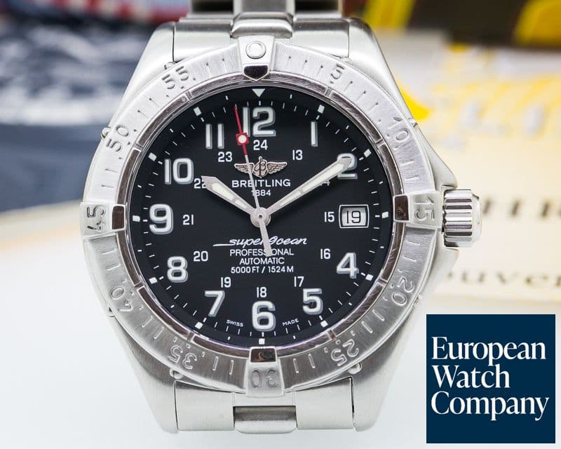 Image of Breitling SuperOcean SS Black Dial
