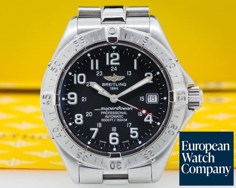 Image of Breitling SuperOcean SS / SS Black Dial