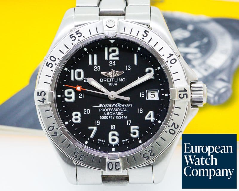 Image of Breitling SuperOcean SS / SS Black Dial