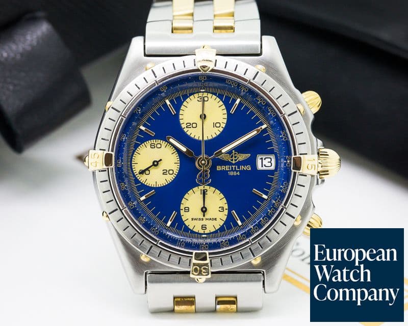Image of Breitling Chronomat Chronograph 18K / SS Blue Dial 39MM