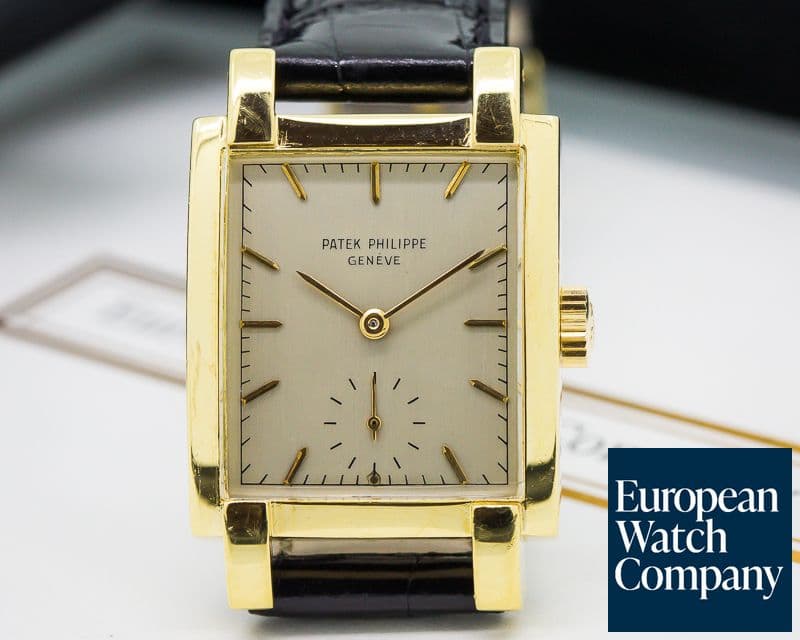 Image of Patek Philippe Rectangular 18K Yellow Gold Circa 1950's