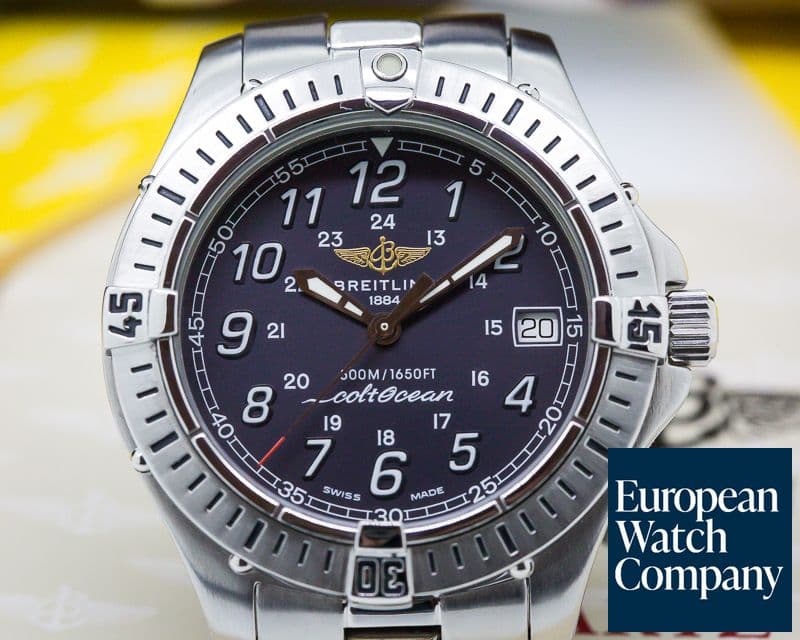 Image of Breitling ColtOcean Quartz Black Dial SS / SS