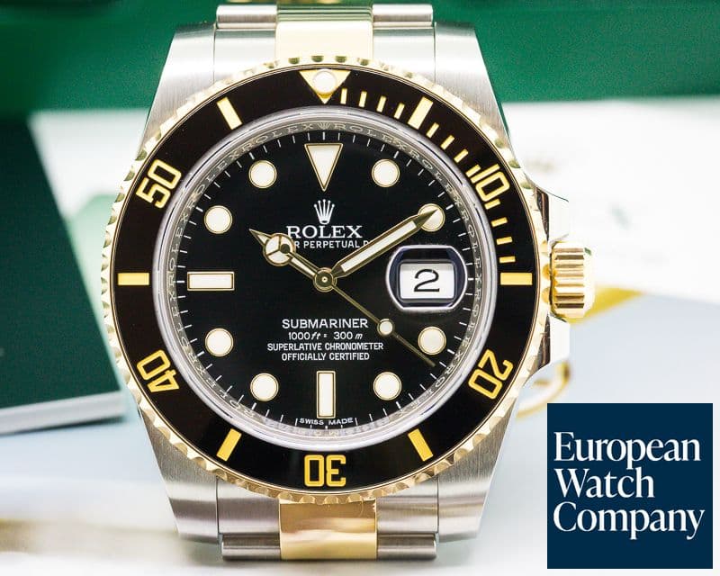 Image of Rolex Submariner Ceramic Black Dial 18K / SS
